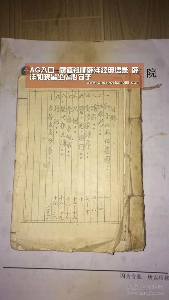 AG入口-魔道祖师薛洋经典语录 薛洋和晓星尘虐心句子